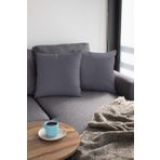 Viva Home 2'Li 43X43Cm K.Gri Premium Tay Tüyü Döşemelik Kumaş Dekoratif Çift Taraflı Kırlent Kılıfı Krl011