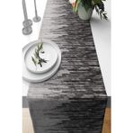 Viva Home 40x140cm Deri Desen Tay Tüyü Dokuma Premium Leke Tutmayan Kumaş Masa Örtüsü Runner Rnr417