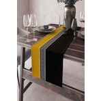 Viva Home 40X140Cm Dokuma Kumaş Premium Tay Tüyü Leke Tutmaz Masa Örtüsü Runner Avangarde Rnr148