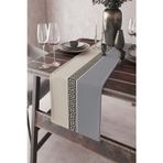 Viva Home 40x140cm Leke Tutmayan Premium Tay Tüyü Dokuma Kumaş Masa Örtüsü Runner Avangarde Rnr145