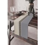 Viva Home 40X140Cm Leke Tutmaz Premium Tay Tüyü Dokuma Kumaş Masa Örtüsü Runner Avangarde Rnr145