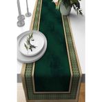 Viva Home 40x140cm Masa Örtüsü Leke Tutmayan Premium Tay Tüyü Dokuma Kumaş Runner Elit Çerçeveli Rnr396