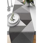 Viva Home 40x140cm Masa Örtüsü Leke Tutmayan Premium Tay Tüyü Dokuma Kumaş Runner Geometrik Rnr392