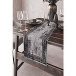 Viva Home 40x140cm Premium Tay Tüyü Dokuma Leke Tutmayan Kumaş Masa Örtüsü Desen Runner Rnr324