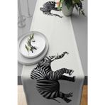 Viva Home 40x140cm Premium Tay Tüyü Dokuma Leke Tutmayan Kumaş Masa Örtüsü Filli Runner Rnr446