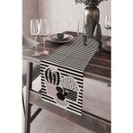 Viva Home 40x140cm Premium Tay Tüyü Dokuma Leke Tutmayan Kumaş Masa Örtüsü Kaktüslü Runner Rnr133