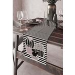 Viva Home 40X140Cm Premium Tay Tüyü Dokuma Leke Tutmaz Kumaş Masa Örtüsü Kaktüslü Runner Rnr133