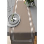 Viva Home 40x140cm Runner Dokuma Leke Tutmayan Premium Tay Tüyü Kumaş Masa Örtüsü Köşeli Rnr278