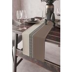 Viva Home 40X140Cm Runner Masa Örtüsü Premium Tay Tüyü Dokuma Leke Tutmaz Kumaş Avangarde Rnr147