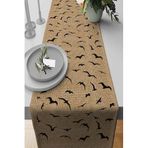 Viva Home 40X140Cm Tay Tüyü Dokuma Premium Leke Tutmaz Kumaş Masa Örtüsü Runner Hasır Görünümlü Rnr182