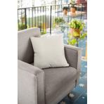 Viva Home 43X43Cm Ekru Tay Tüyü Döşemelik Premium Kumaş Dekoratif Çift Taraflı Kırlent Yastık Kılıfı Krl003
