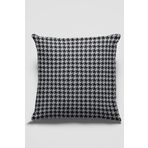 Viva Home 43X43Cm Premium Tay Tüyü Dokuma Kumaş Çift Taraflı Kaz Ayağı Kırlent Yastık Kılıfı Krl120