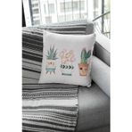 Viva Home 43x43cm Premium Tay Tüyü Dokuma Leke Tutmayan Kumaş Çift Taraflı Kırlent Yastık Kılıfı Kaktüs Krl034