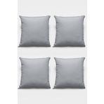 Viva Home 4'Lü 43X43Cm Gri Kırlent Kılıfı Tay Tüyü Döşemelik Premium Kumaş Dekoratif Çift Taraflı Krl010