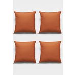 Viva Home 4'Lü 43X43Cm Tarçın Döşemelik Tay Tüyü Premium Kumaş Dekoratif Çift Taraflı Kırlent Kılıfı Krl020