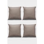 Viva Home 4'Lü 43X43Cm Vizon Çift Taraflı Tay Tüyü Döşemelik Premium Kumaş Dekoratif Kırlent Kılıfı Krl008