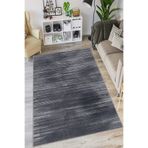 Viva Home Antrasit Makinede Yıkanabilir Kaymaz Taban Leke Tutmayan Sade Mutfak Halısı Ar1429, Antrasit, 80 X 180