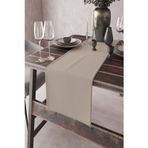 Viva Home Bej Runner 40x140cm Premium Süet Dokuma Kumaş Leke Tutmayan Masa Örtüsü Rnr027