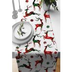 Viva Home Beyaz Yeniyıl Yılbaşı Noel Christmas Runner Masa Örtüsü 40X140Cm Rnr633