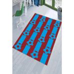Viva Home Bordo Mavi 61 Taraftar Halısı Yolluk VH048