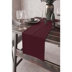 Viva Home Bordo Runner 40x140cm Premium Süet Dokuma Kumaş Leke Tutmayan Masa Örtüsü Rnr007