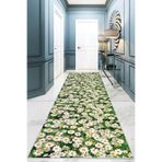 Viva Home Kaymaz Jel Taban Yolluk Koridor Papatya Ar252, Yeşil, 100 X 210