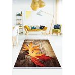 Viva Home Kaymaz Tabanlı Makinede Yıkanabilir Mutfak Halısı, Turuncu, 80 X 150
