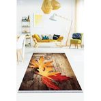 Viva Home Kaymaz Tabanlı Makinede Yıkanabilir Mutfak Halısı, Turuncu, 80 X 200