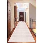 Viva Home Kaymaz Tabanlı Makinede Yıkanabilir Sade Kesme Rulo Yolluk Ar579, Bej, 120 X 200