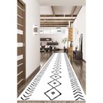 Viva Home Kaymaz Tabanlı Rulo Yolluk Morocco Beyaz Ar1355, Beyaz, 100 X 200