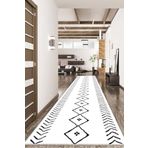Viva Home Kaymaz Tabanlı Rulo Yolluk Morocco Beyaz Ar1355, Beyaz, 120 X 130