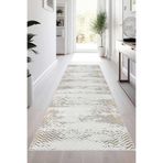 Viva Home Kaymaz Tabanlı Vintage Kesme Rulo Yolluk Halı Vh121, Bej, 120 X 190