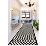Viva Home Kaymaz Tabanlı Yıkanabilir Kesme Rulo Yolluk Mackenzie Ar298, Siyah, 120 X 140