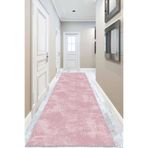 Viva Home Kesme Rulo Yolluk Kaymaz Tabanlı Makinede Yıkanabilen Ar269, Pembe, 100 X 140