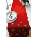 Viva Home Kırmızı Yeniyıl Yılbaşı Noel Christmas Runner Masa Örtüsü 40X140Cm Rnr631