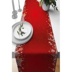 Viva Home Kırmızı Yeniyıl Yılbaşı Noel Christmas Runner Masa Örtüsü 40X140Cm Rnr632