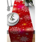 Viva Home Kırmızı Yeniyıl Yılbaşı Noel Christmas Runner Masa Örtüsü 40X140Cm Rnr643