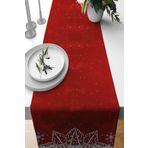 Viva Home Kırmızı Yeniyıl Yılbaşı Noel Christmas Runner Masa Örtüsü 40X140Cm Rnr648