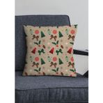 Viva Home Noel Dekoratif Gizli Fermuar Çift Taraflı Yılbaşı Kırlent Yastık Kılıfı 43X43Cm Krl1038