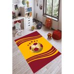 Viva Home Sarı Kırmızı Aslan Taraftar Halısı Yolluk Vh055, Sarı, 100 X 180