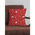 Viva Home Yeni Yıl Dekoratif Gizli Fermuar Çift Taraflı Christmas Kırlent Yastık Kılıfı 43X43Cm Krl1037