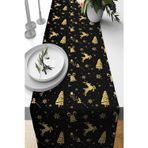 Viva Home Yeni Yıl Premium Tay Tüyü Leke Tutmayan Kumaş Noel Christmas Masa Örtüsü Runner 40x140cm Rnr545