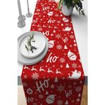 Viva Home Yeni Yıl Premium Tay Tüyü Leke Tutmayan Kumaş Yılbaşı Christmas Masa Örtüsü Runner 40x140cm Rnr533