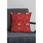 Viva Home Yeniyıl Dekoratif Gizli Fermuar Çift Taraflı Yılbaşı Kırlent Yastık Kılıfı 43X43Cm Krl1040