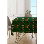 Viva Home Yeşil Yeniyıl Yılbaşı Noel Christmas Masa Örtüsü Mso542, Yeşil - 1, 140 X 140