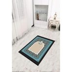 Viva Home Yıkanabilir Kaymaz Tabanlı Ince Seccade Sc001, Turkuaz, 80 X 120