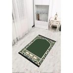 Viva Home Yıkanabilir Kaymaz Tabanlı Ince Seccade Sc005, Yeşil, 80 X 120