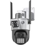 Viva ICS-223 6mp Çift Lens Wifi Akıllı Güvenlik Kamerası Aı Hareket Takipli Icsee Destekli