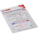 Viva Inox Kimlik Kartı Kabı 2'li Paket Akbil Kimlik Sürücü Belgesi Kredi Kartı Kabı - 1 Çift - Şeffaf - Beyaz