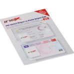 VİVA İnox Kimlik Kartı Kabı 2'li Paket Akbil Kimlik Sürücü Belgesi Kredi Kartı Kabı